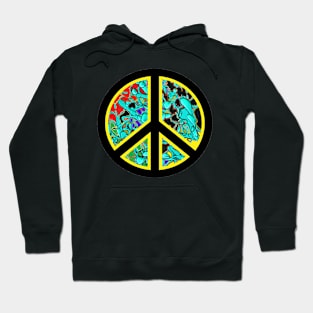 peace symbol art Hoodie